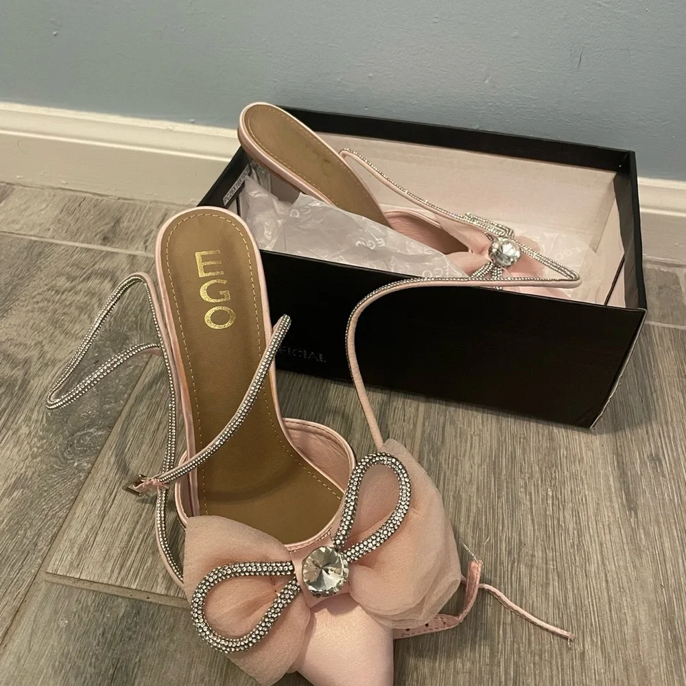 NIB Pink Sparkly heels EGO